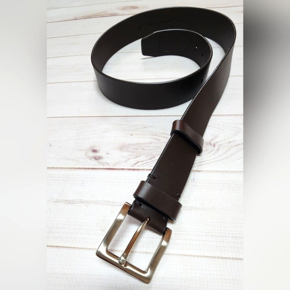 Men's Genuine Leather Dark Brown Belt Size 40 - New In Package